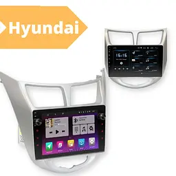 Штатна автомагнітола XPRO Hyundai Accent 2010-2016 (9") Android 10.1 4/32 біла (MER-14097_5463) - мініатюра 2