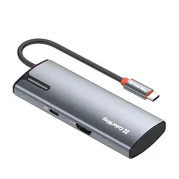 Порт-реплікатор ColorWay Docking Station USB-C 5 в 1 Type C PD 100W/USB3.0х3/HDMI 4К (CW-HUB01)