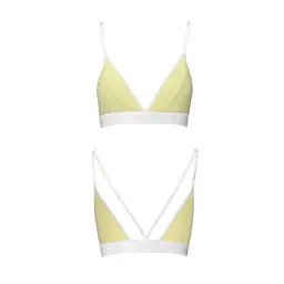 Спортивний топ з подвійними бретелями Passion PS007 TOP S, yellow - мініатюра 4