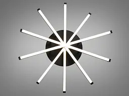 Стильна чорна LED люстра Diasha SX813/5BK 70W до 16 м2 у сучасному стилі - мініатюра 4