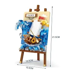 Конструктор LOZ mini Block painting без фігурок (1280) - мініатюра 3