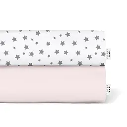 Набір простирадло полуторне 155х240 ROSE / GREY STARS COSAS (4822052057209)