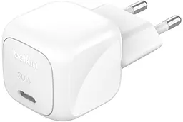 Зарядний пристрій мережевий 30Вт USB-С PD PPS білий Belkin teh0018795