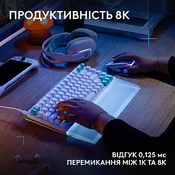 Клавіатура Logitech G512 X 75 Tactile Wired Gaming Keyboard White (920-013955) - мініатюра 3