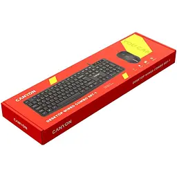 Комплект (клавіатура + миша) Canyon USB Black (CNE-CSET1-RU) - мініатюра 3