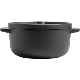 Каструля KitchenAid Matte Oven-to-table, чавунна з кришкою 3,3 л, чорна (CC004899-001) - мініатюра 2