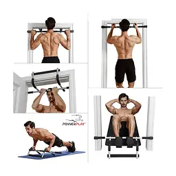Турнік PowerPlay 4129 Pull Up Pro Black дверний багатофункціональний (PP_4129) - мініатюра 8