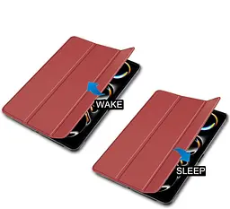 Чохол-книжка BeCover Smart Case для Apple iPad Pro 11" M4 2024 Червоний Wine (711628) - мініатюра 5