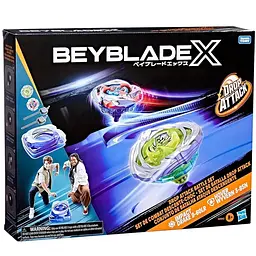 Ігровий набір Арена з Бейблейдами Hasbro Beyblade X Drop Attack Battle Set G0842 2 дзиги 2 пускові установки від 8 років (SKU-314) - мініатюра 3