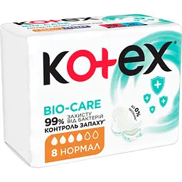 Гігієнічні прокладки Kotex Bio Care Normal 8 шт. - мініатюра 2
