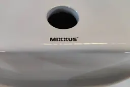 Умивальник підвісний Mixxus Premium Quadro-1201-R 430x265x135 мм з отвором під змішувач та перелив MP6504, Білий - мініатюра 2