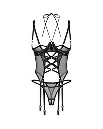 Корсет Obsessive Dominna otwarte 2XL/3XL (чорний) - мініатюра 10
