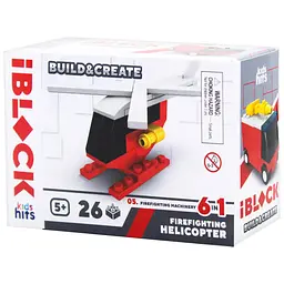 Конструктор "Пожежна" KH51/004 Kids hits IBLOCK JUNIOR 29-32 деталей в коробці (4897126753516) Вид 5