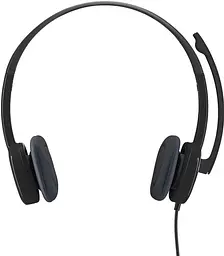 Навушники гарнітура Logitech H151 Stereo (981-000589) чорна - мініатюра 4