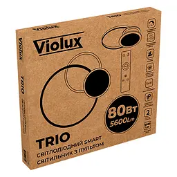 Світильник LED smart TRIO+пульт 80W 3000-6000K IP20 круг Violux ( 220365 ) - мініатюра 8