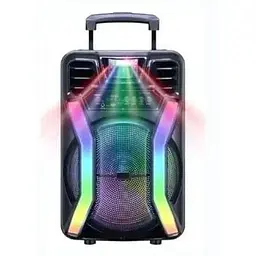Портативна колонка XPRO HS-TS12H8 валіза 30Вт USB SD FM радіо Bluetooth 1 мікрофон ДУ (MER-15698) - мініатюра 4