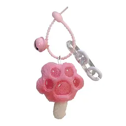 Брелок Котяча Лапка Рожева Cat's Paw Pink 5 см