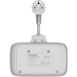 Мережевий фільтр ColorWay olorWay 2x220V/3xUSB-A/1xUSB-C (CW-CHE24PDW) - мініатюра 6