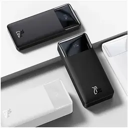Зовнішній акумулятор Baseus Bipow Digital Display 20000mAh 20w (PPBD050501) чорний - мініатюра 2