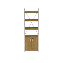 Етажерка 4/60 Ferrum-decor Серії Конект із тумбою 179x60x28 Білий ДСП Артизан (FRD-104496)