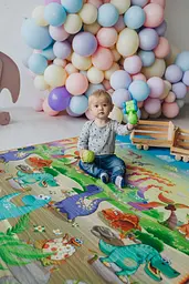 Дитячий двосторонній килимок Limpopo Динозаври та Пляжний сезон, 150х180 см (LP014-150) - мініатюра 6