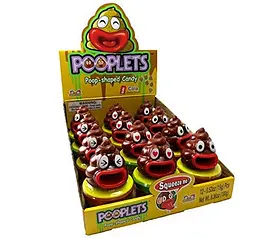 Цукерки з іграшкою Pooplets Poop Emoji Shaped Candy 1*15g - мініатюра 4