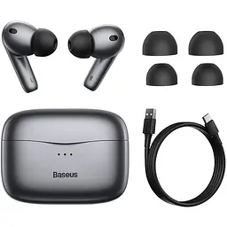 Навушники Bluetooth Baseus Simu ANC S2 (NGS2-0G) сірі - мініатюра 2
