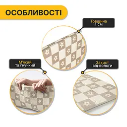 Дитячий ігровий килимок LEOBRO 180 x 200 x 1 см (LB-1032) - мініатюра 5