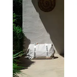 Сумка Childhome Mommy bag Signature - Canvas White, біла (CWMBBSCOW) - мініатюра 14