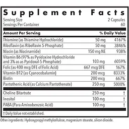 Комплекс вітамінів В Allergy Research Group Vitamin B Complex 120 капсул (ALG-70340) - мініатюра 3