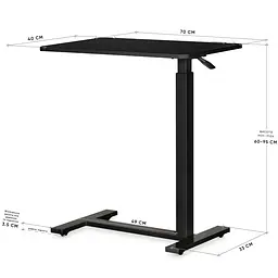 Стіл Hommex Mobidesk USB Black ( TH-010 Black) - мініатюра 3