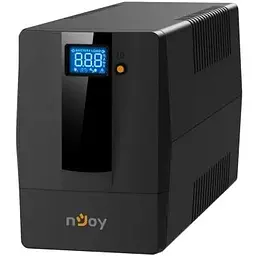 Джерело безперебійного живлення NJOY Horus Plus 800 (PWUP-LI080H1-AZ01B) Lin.int., AVR, 2 x евро, USB, LCD, пластик - мініатюра 2