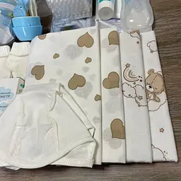 Готовий набір в пологовий будинок для новонародженого малюка + прозора сумка в подарунок EkoMama Ведмедики - мініатюра 5
