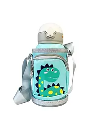 Дитячий термос - поїлка в сумці з чашкою 3 в 1 600 ml Mumlove Бірюзовий - мініатюра 2