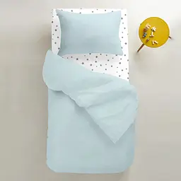 Набір простирадло на резинці Cosas Zigzag & Star 60х120х12 см (SetSheet_ZigBlueGrey_StarGrey_120x60) - мініатюра 6