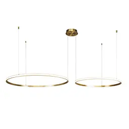 Люстра стельова LED Levistella 7529833-2B BRONZE LED (600+800), 130W, бронзовий метал, 3 режими світла, діаметр 600/800мм - мініатюра 2