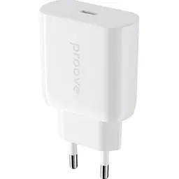 Мережевий зарядний пристрій Proove Rapid 20W USB-C White (WCRP20000102) [130266]