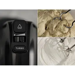 Electrolux Міксер стаціонарний 500Вт, насадки-4, чаша-метал, 3.5л, сірий темний - мініатюра 7