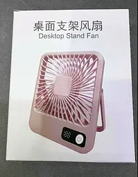 Настільний міні вентилятор акумуляторний ручний портативний Квадратний Desktop stand fan на акумуляторі - мініатюра 8