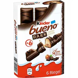 Батончик шоколадний Kinder Bueno Dark 129 г