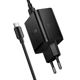 МЗП Hoco N75 Grande 65W QC+PD (1USB-A/2C) + кабель Type-C to Type-C Black - мініатюра 4