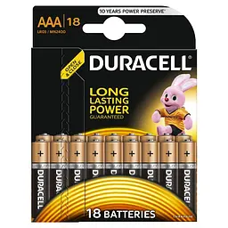 Батарейки Duracell Duralock Basic AAA (LR03) 1.5V 18 шт. (MN2400 18BL)