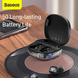Бездротові навушники Baseus WM01 Plus TWS black (29193 black) - мініатюра 10
