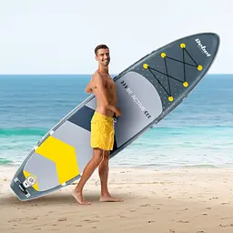 SUP дошка Rebel Active 350 см з аксесуарами сапборд 150 кг 350 x 81 х 15 см Grey - мініатюра 2