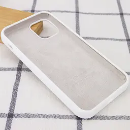 Чохол Silicone Case Full Protective (AA) для Apple iPhone 13 mini (5.4) Білий / White - мініатюра 3