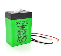 Літієва акумуляторна батарея QiSuo QS606СH 6 В 6 А·год Li-ion 18650, + зарядний пристрій 8,4 В 1 А + «крокодили» - мініатюра 1