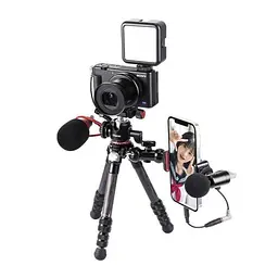 Штатив Ulanzi Vijim Multifunctional Carbon Fiber Tripod + Arca Swiss Ballhead UV-2255 MT-20 Black - мініатюра 7