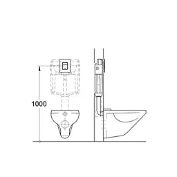 Комплект Grohe Set унітаз Ellipse-0305-T3 + Інсталяція UA388400WG + панель 38732000 388400WGELLIPS0305T3, Білий - мініатюра 8