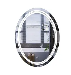 Дзеркало Mixxus Premium WAVE MV04-60x80 (LED Touch, Anti-fog (3-6,5kK)) (MP6636) - мініатюра 1