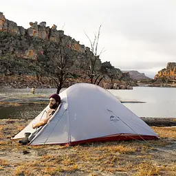 Намет Naturehike Cloud Up 2 Updated NH17T001-T надлегкий двомісний з футпринтом 20D темно-синій - мініатюра 7